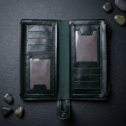 Premium Balisi Leather Long Wallet