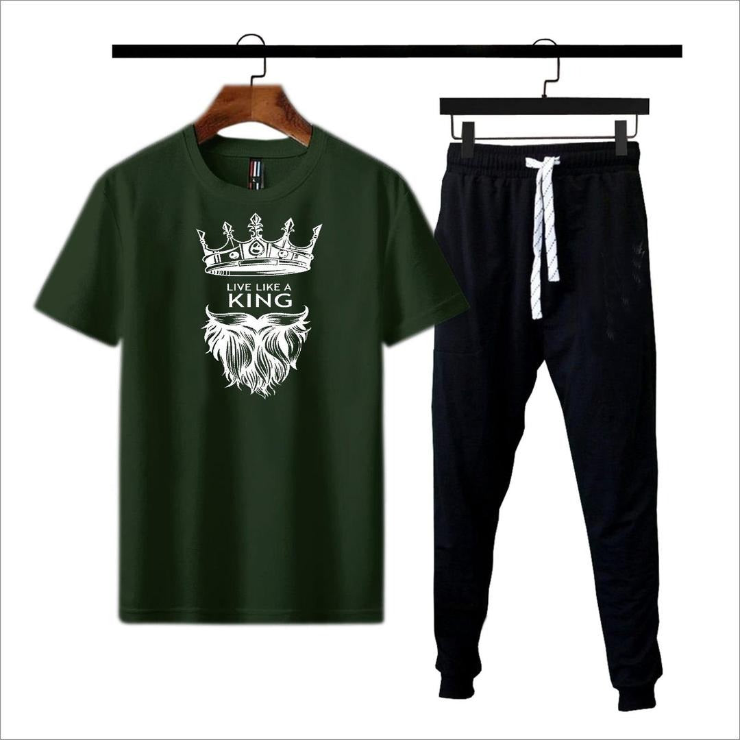Premium Micro Men’s Tracksuit King Print