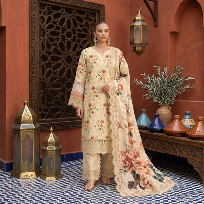 Malhaar Winter Unstitched 3-Piece Linen Suit