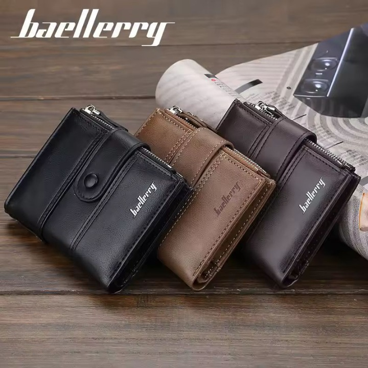 Leather Wallet Black Trifold Edition