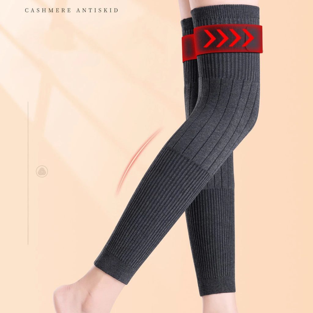 Tie up knee warmers, extended leg warmers, thick anti slip knee pads for both men and women