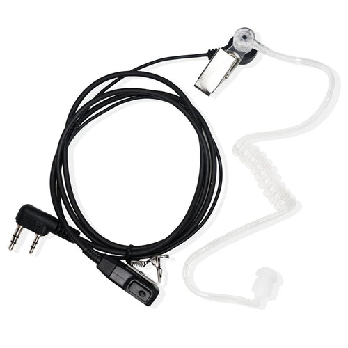 2 Pin PTT MIC Headset Covert Acoustic Tube In-ear Earpiece For Kenwood TYT Baofeng UV-5R BF-888S CB Two Way Radio Accessories