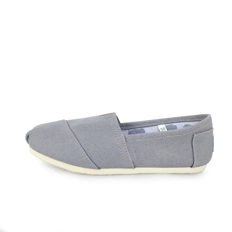 Summer Blue Loafers Men Classic Canvas Flats Shoes Women Comfortable Breathable Men Casual Shoes Slip-on Espadrilles