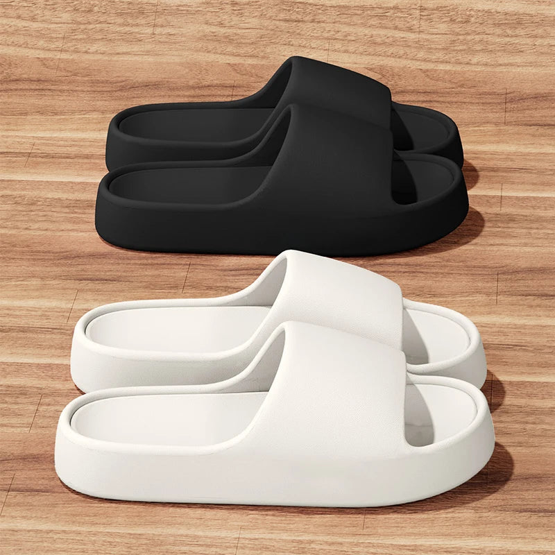 Men's Slippers for Summer Outdoor Wear, Indoor Thick-Soled Bathroom Shower, Anti Slip and Cool Slippers for Men