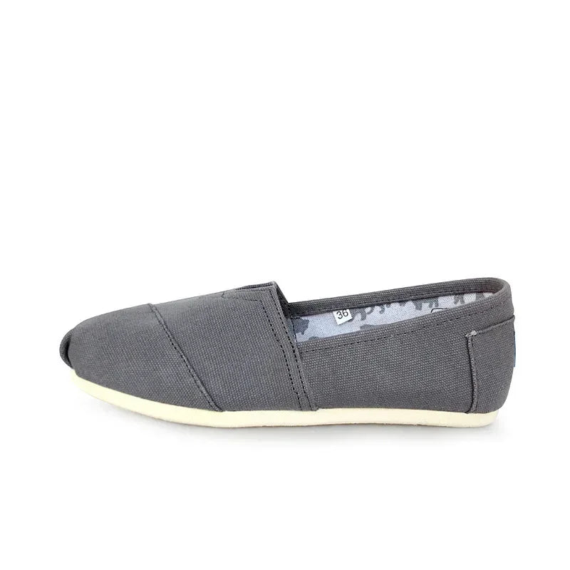 Summer Blue Loafers Men Classic Canvas Flats Shoes Women Comfortable Breathable Men Casual Shoes Slip-on Espadrilles