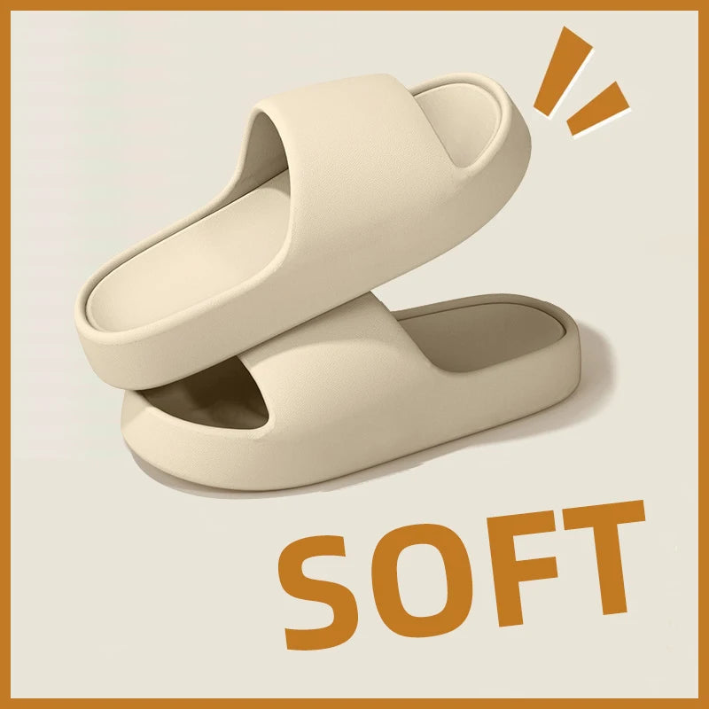 Men's Slippers for Summer Outdoor Wear, Indoor Thick-Soled Bathroom Shower, Anti Slip and Cool Slippers for Men